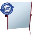 MERIDA STELLA RED LINE tilting mirror in a matt red frame with a handle for easy tilt angle adjustment, 50 x 60 cm, red